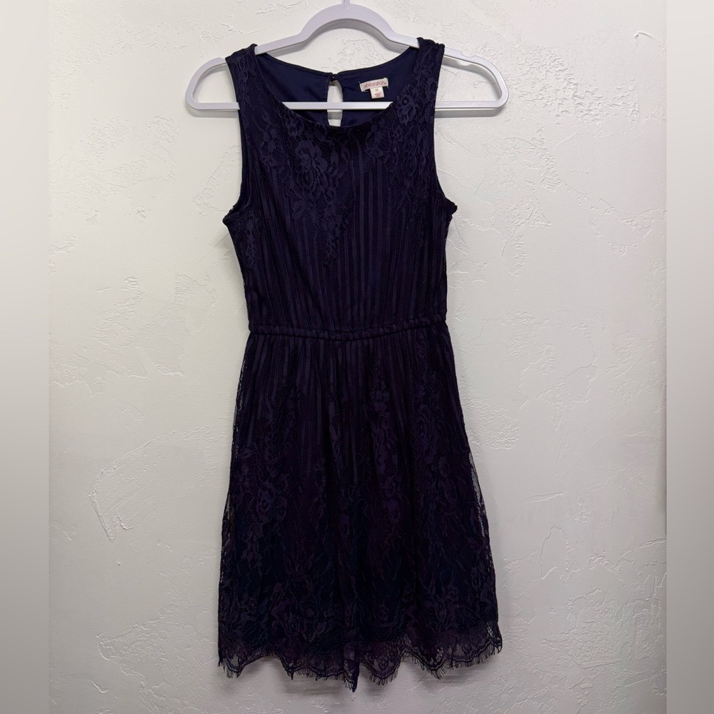 Women’s Xhilaration Navy Lace Top Size XS